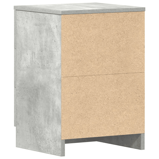 vidaXL Mesas cabeceira 2pcs 38x35x56cm derivados madeira cinza cimento vidaXL Mesas cabeceira 2pcs 38x35x56cm derivados madeira cinza cimento