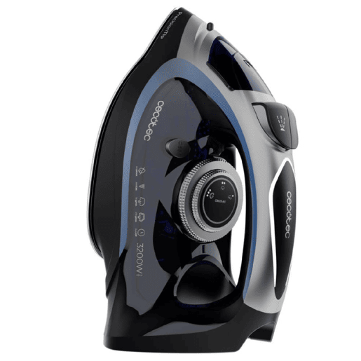 Cecotec Ferro de engomar horizontal com 3200 W, jato de vapor de 270 gmin e base anodizada ultradeslizante para uma durabilidade máxima. Cecotec Ferro de engomar horizontal com 3200 W, jato de vapor de 270 gmin e base anodizada ultradeslizante para uma durabilidade máxima.