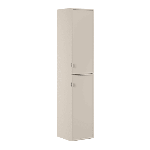 Móvel de lavatório simples 140cm 3 nichos cesto de roupa suja e móvel alto Alba Caxemira