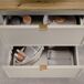 Conjunto muebles con lavabo 3 compartimientos cesto y columna Alba 140 Conjunto muebles con lavabo 3 compartimientos cesto y columna Alba 140 Beige