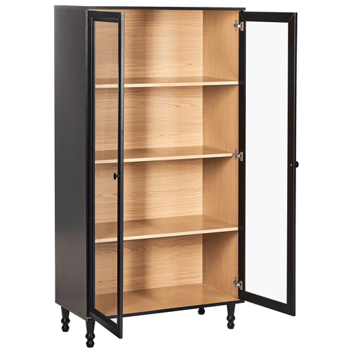 Armário expositor TINGLEDALE 80 cm Preto