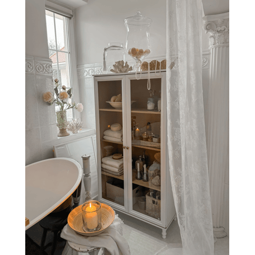 Armário expositor TINGLEDALE 80 cm Branco Armário expositor TINGLEDALE 80 cm Branco