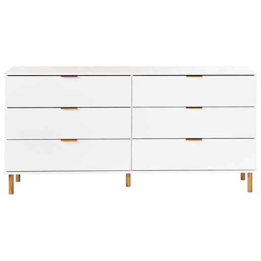 Cómoda 6 gavetas WALPOLE Branco Cómoda 6 gavetas WALPOLE Branco
