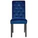 Beliani Silla de comedor VELVA Beliani Silla de comedor VELVA Azul