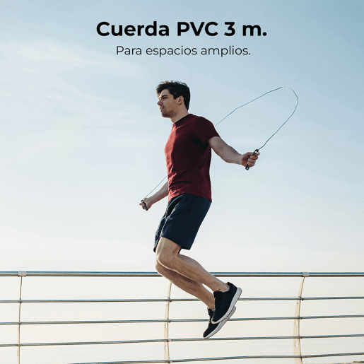 Cecotec Corda de saltar inteligente, compacta e ajustável para saltar em espaços apertados com app e contador. 30 cm vs 3 m. Ecrã LED. Cecotec Corda de saltar inteligente, compacta e ajustável para saltar em espaços apertados com app e contador. 30 cm vs 3 m. Ecrã LED.