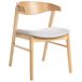 Beliani Silla de comedor LILLY Beliani Silla de comedor LILLY Gris Claro