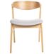 Beliani Silla de comedor LILLY Beliani Silla de comedor LILLY Gris Claro