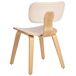 Beliani Silla de comedor LUCINDA Beliani Silla de comedor LUCINDA Madera Clara