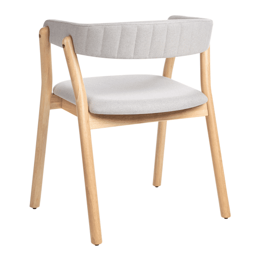 Conjunto de 2 cadeiras de jantar MYLO Madeira Cinzento claro