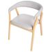 Beliani Silla de comedor MYLO Beliani Silla de comedor MYLO Gris Claro