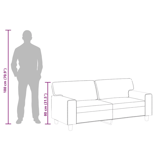 vidaXL Sofá de 2 lugares 140 cm couro artificial cor creme vidaXL Sofá de 2 lugares 140 cm couro artificial cor creme