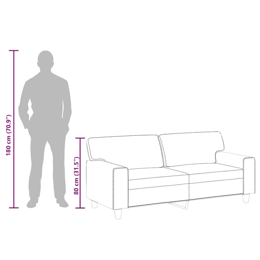 vidaXL Sofá de 2 lugares 140 cm couro artificial cinza vidaXL Sofá de 2 lugares 140 cm couro artificial cinza