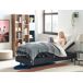 Beliani Cama ajustable sin cabecero Poliéster DUKE 80x200 Beliani Cama ajustable sin cabecero Poliéster DUKE 80x200 Gris Oscuro