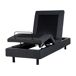 Beliani Cama ajustable sin cabecero Poliéster DUKE 80x200 Beliani Cama ajustable sin cabecero Poliéster DUKE 80x200 Gris Oscuro