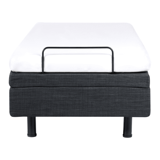 Cama ajustável sem cabeceira Tecido DUKE 80 x 200 cm Cinzento escuro