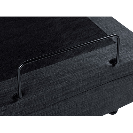 Cama ajustável sem cabeceira Tecido DUKE 80 x 200 cm Cinzento escuro