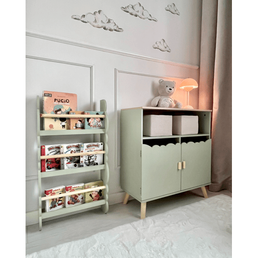 Estante de parede RIGOLET 80 cm Verde claro