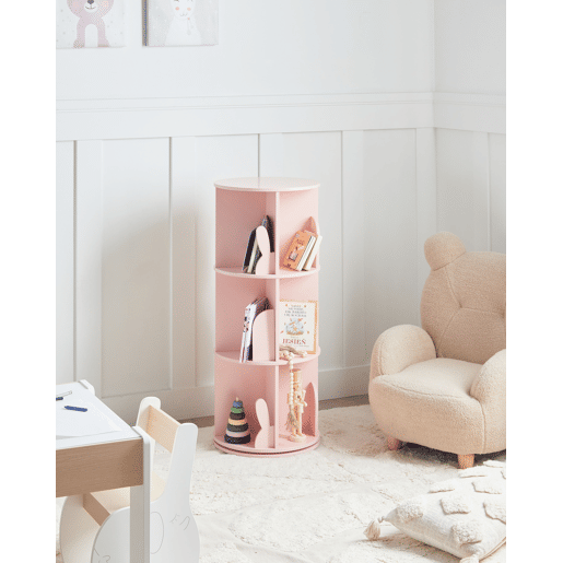 Estante rotativa CANEY 94 cm Rosa pastel