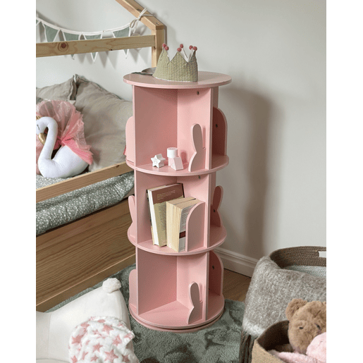 Estante rotativa CANEY 94 cm Rosa pastel