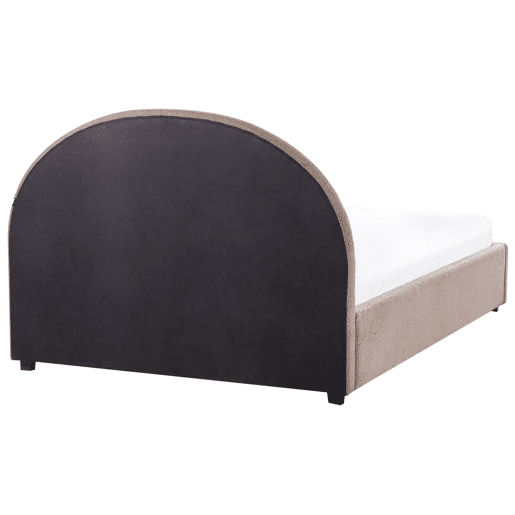 Cama baú Bouclé VAUCLUSE 140 x 200 cm Taupe