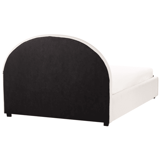 Cama baú Bouclé VAUCLUSE 140 x 200 cm Branco creme