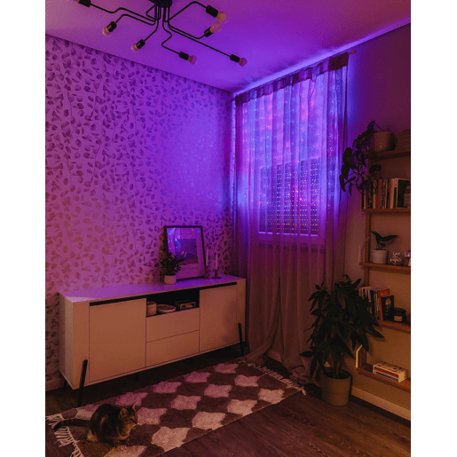 Cortina de luzes LED inteligente com a App KULUSUK 150 x 320 cm Multicolor