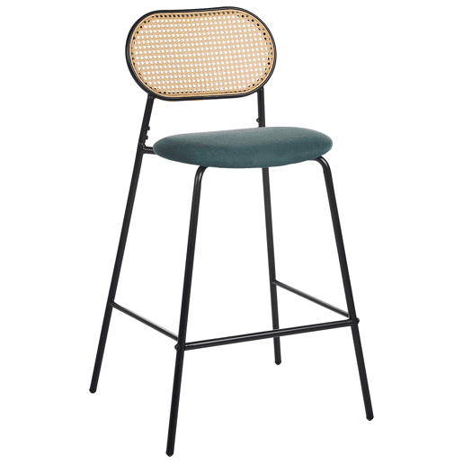 Conjunto de 2 bancos de bar ADAVER Preto Conjunto de 2 bancos de bar ADAVER Preto