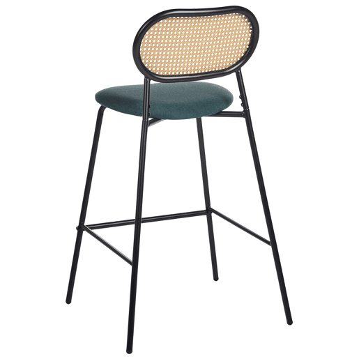 Conjunto de 2 bancos de bar ADAVER Preto Conjunto de 2 bancos de bar ADAVER Preto