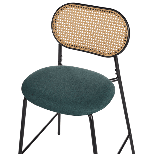 Conjunto de 2 bancos de bar ADAVER Preto Conjunto de 2 bancos de bar ADAVER Preto