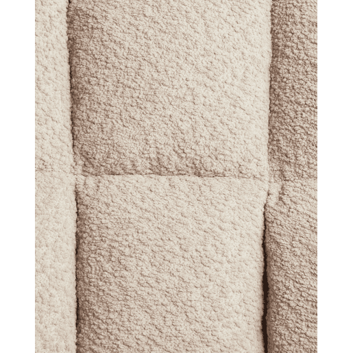 Cadeira de escritório PALMDALE Bouclé Creme