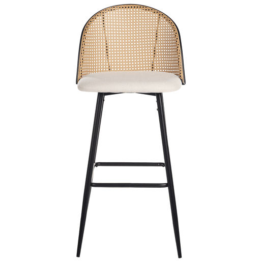 Conjunto de 2 bancos de bar CORNELL Metal Preto