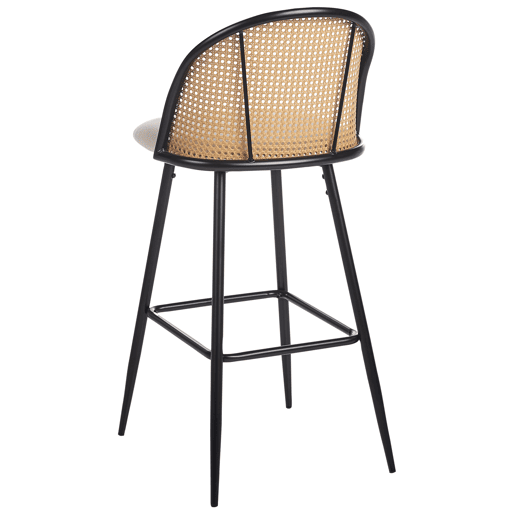 Conjunto de 2 bancos de bar CORNELL Metal Preto