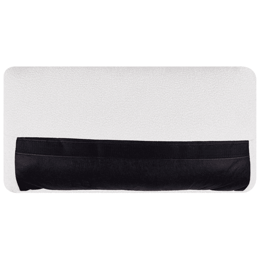 Sofá KANSSELI Bouclé Branco 3 lugares Sofá KANSSELI Bouclé Branco 3 lugares