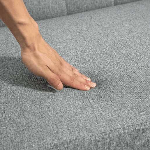 HOMCOM Sofá 2 Lugares Sofá Estofado em Linho com Apoio para os Braços de Madeira Encosto Acolchoado Carga 250 kg Poltrona para Sala de Estar Dormitório 114x75x76 cm Cinza Claro