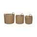Beliani Conjunto de 3 macetas PENDULA Beliani Conjunto de 3 macetas PENDULA Natural