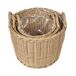 Beliani Conjunto de 3 macetas PENDULA Beliani Conjunto de 3 macetas PENDULA Natural