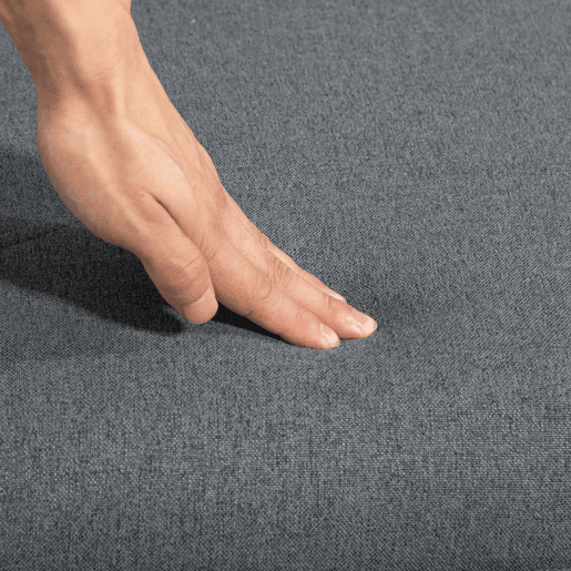 HOMCOM Poltrona Sala de Estar com Apoio para os Pés Poltrona Relax sem Apoio para os Braços com Pés de Aço em Forma de Cruz para Sala de Estar Dormitório Cinza Escuro