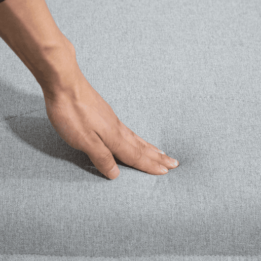 HOMCOM Poltrona Sala de Estar com Apoio para os Pés Poltrona Relax sem Apoio para os Braços com Pés de Aço em Forma de Cruz para Sala de Estar Dormitório Cinza Claro