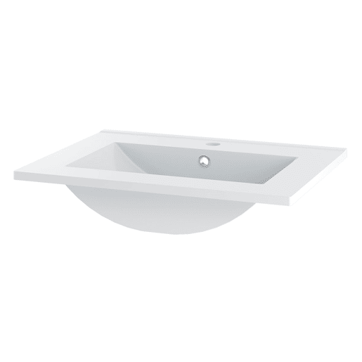 Móvel lavatório simples embutido 80cm Aurora Branco Móvel lavatório simples embutido 80cm Aurora Branco
