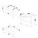 Conjunto de muebles con lavabo 2 compartimientos y columna Aurora Conjunto de muebles con lavabo 2 compartimientos y columna Aurora Blanco