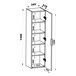 Conjunto de muebles con lavabo 2 compartimientos y columna Aurora Conjunto de muebles con lavabo 2 compartimientos y columna Aurora Blanco