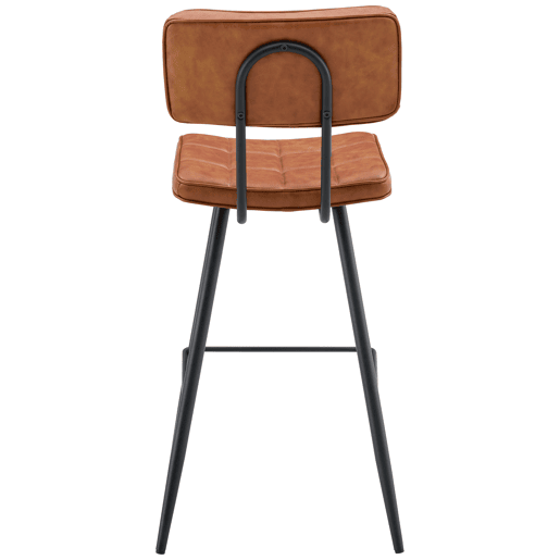 Conjunto de 2 bancos de bar em imitação de conhaque FERNAND