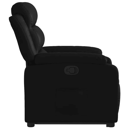 vidaXL Poltrona reclinável elevatória couro artificial preto vidaXL Poltrona reclinável elevatória couro artificial preto