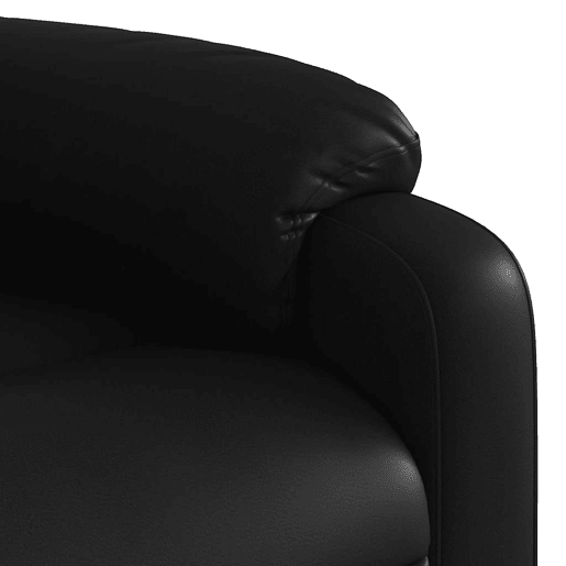 vidaXL Poltrona reclinável elevatória couro artificial preto vidaXL Poltrona reclinável elevatória couro artificial preto