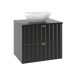 Conjunto de muebles con lavabo individual y columna Lexa 60 Conjunto de muebles con lavabo individual y columna Lexa 60 Negro