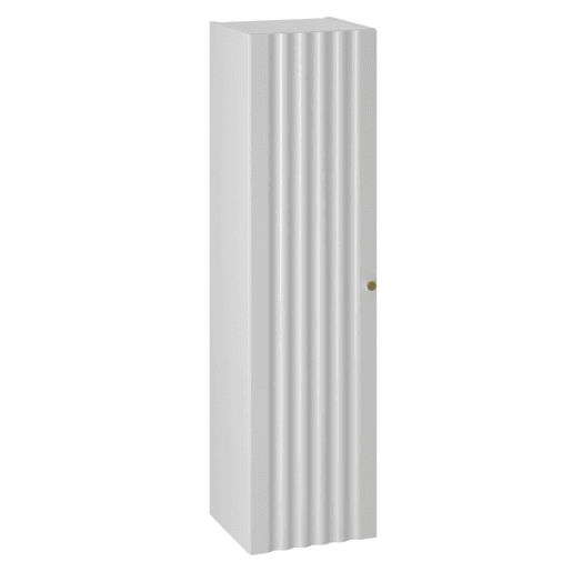 Móvel de lavatório duplo 140cm com 2 nichos e coluna Lexa Branco