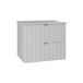 Conjunto de muebles con lavabo individual encastrado y columna Lexa 60 Conjunto de muebles con lavabo individual encastrado y columna Lexa 60 Blanco