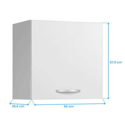 Cozinha modular Eko melamina branca com bancada incluída 6 módulos de 180 cm de largura