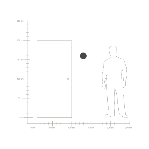 Conjunto de 2 candeeiros de parede LED de exterior POMPTON Preto