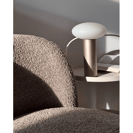 Candeeiro de mesa LED sem fios BUAYAN Com regulador de intensidade Metal Dourado